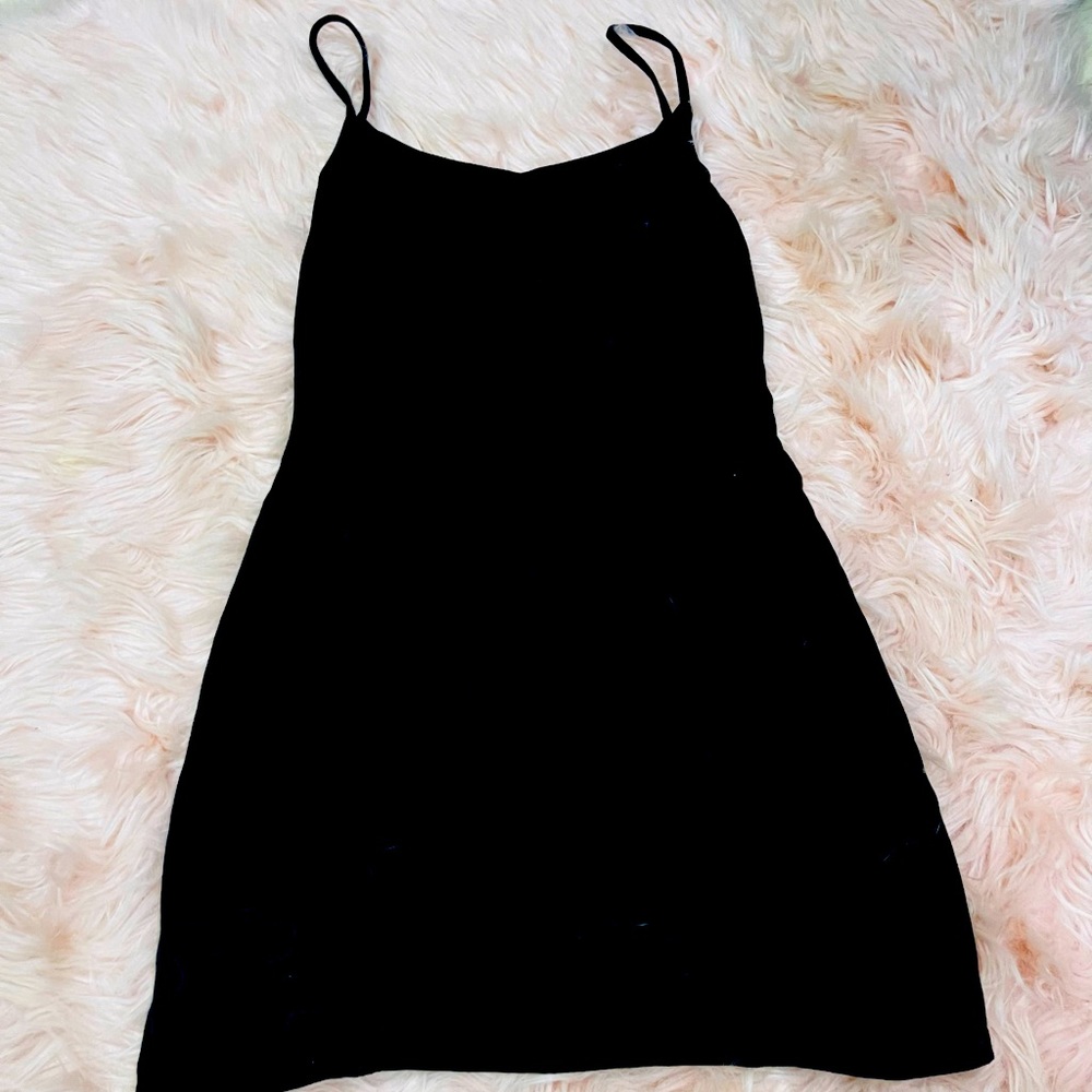 Brandy Melville black tight mini dress